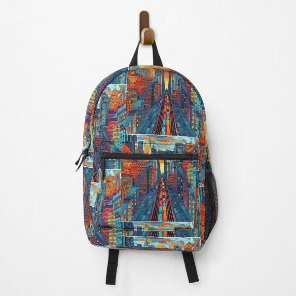 Item preview, City scape colorful scene designed and sold by PaperieJennifer.