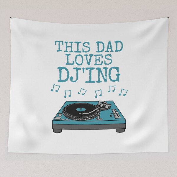 Item preview, This Dad Loves DJ'ing, DJ Musician Father's Day designed and sold by doodlerob.