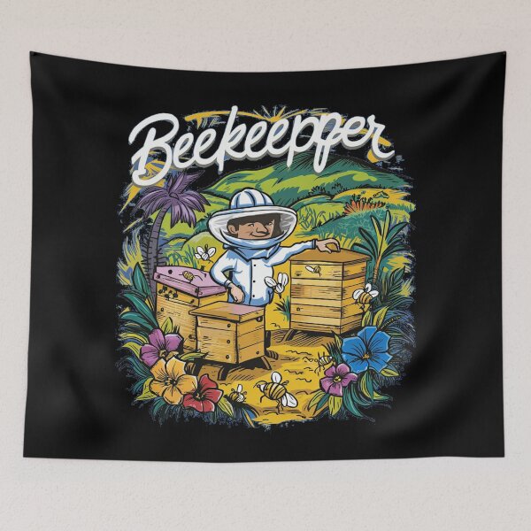 Item preview, Beekeeper harvesting honey designed and sold by desinganddecor.