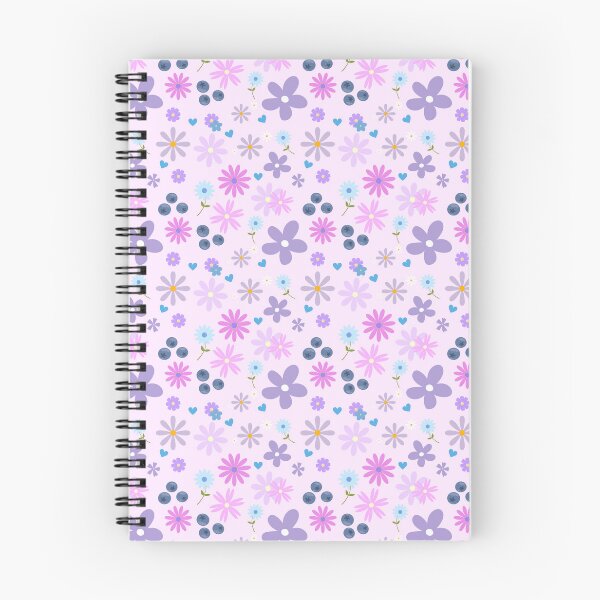Artikelvorschau, Rosa und lila Blumenmuster - zartes und lustiges Design entworfen und verkauft von adriaquart.