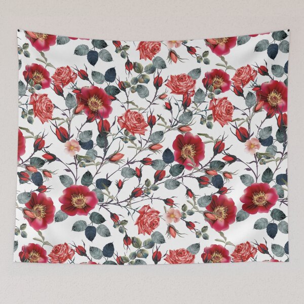 Item preview, Vintage red roses classic style designed and sold by FleurDesign.