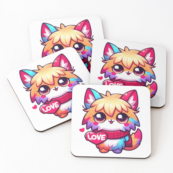 Item preview, Sweet Fox with a Heart designed and sold by Politoperz.