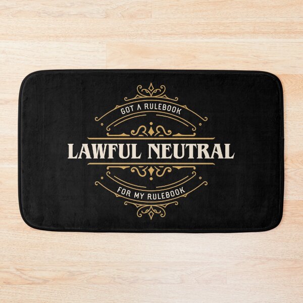 Item preview, Lawful Neutral Funny Tabletop RPG Alignment designed and sold by pixeptional.