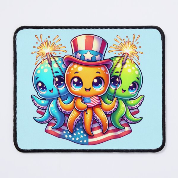 Item preview, Octopus Trio 4th of July designed and sold by sparsonboutique.