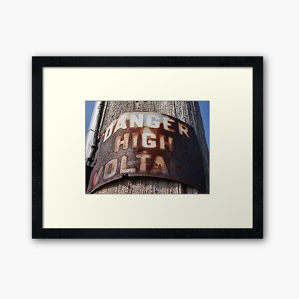 High Voltage II Framed Art Print