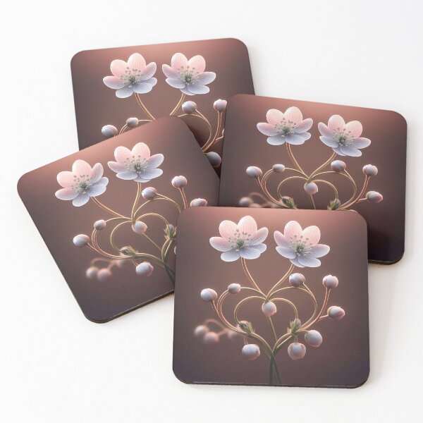 Item preview, Delicate flowers in heart shape designed and sold by bernhagen.