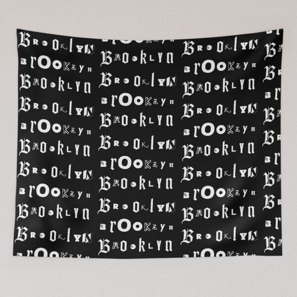 Item preview, BROOKLYN Type Art Collage designed and sold by PopFanShop!.