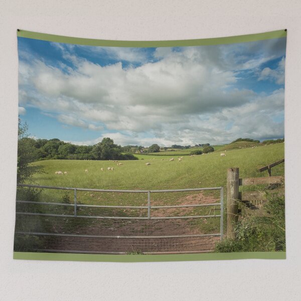 Item preview, Sheep in a Welsh meadow  designed and sold by Photopat.