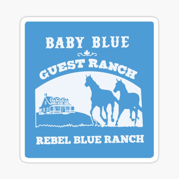 Item preview, Baby Blue Guest Ranch designed and sold by therealslimktie.