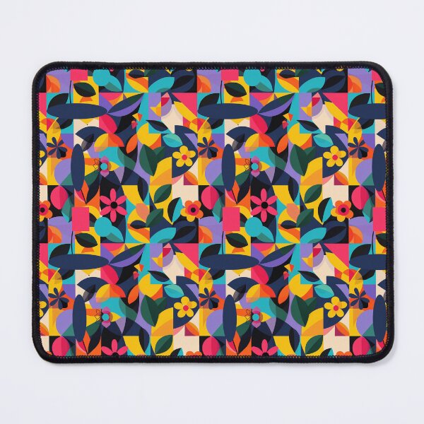 Item preview, Bold Geometric Floral Abstract Pattern - Vibrant and Eye-Catching Design designed and sold by adriaquart.