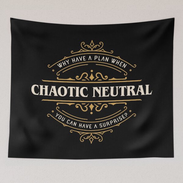 Item preview, Chaotic Neutral Funny Tabletop RPG Alignment designed and sold by pixeptional.