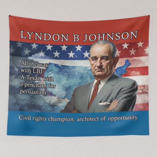 Item preview, Lyndon Johnson Electoral Poster designed and sold by Static-Panda.