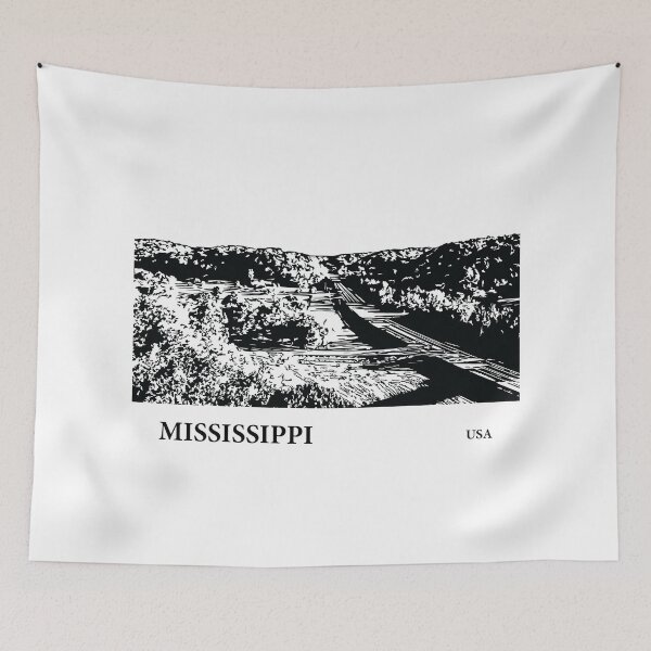 Artikelvorschau, Mississippi USA entworfen und verkauft von Lakeric Cityscapes.