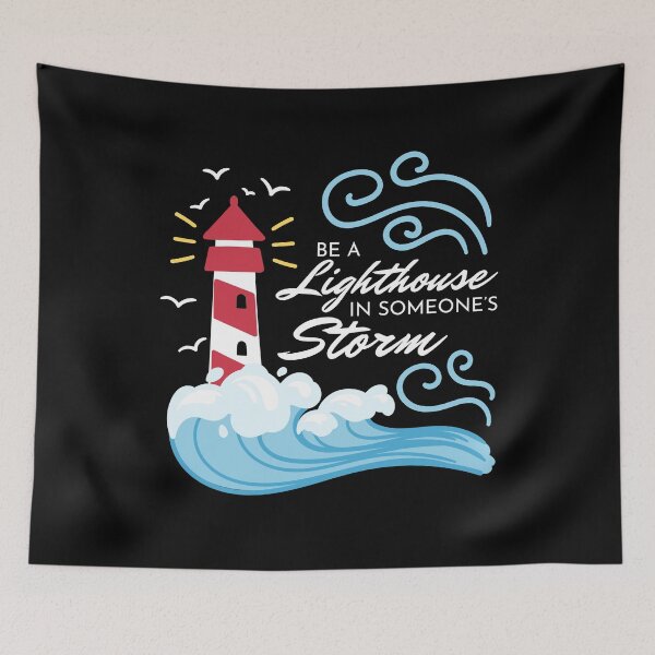 Item preview, Be A Lighthouse Lighthouse designed and sold by MooonTees.