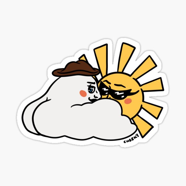 You Are My Sunshine Cloud Booty Sticker