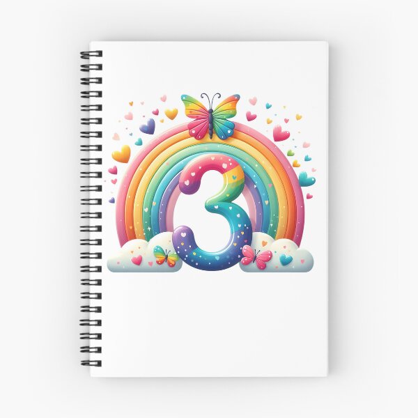 Item preview, 3rd Birthday Girl Rainbow Butterfly 3 Years Old Rainbow Third Birthday designed and sold by clothesy7.