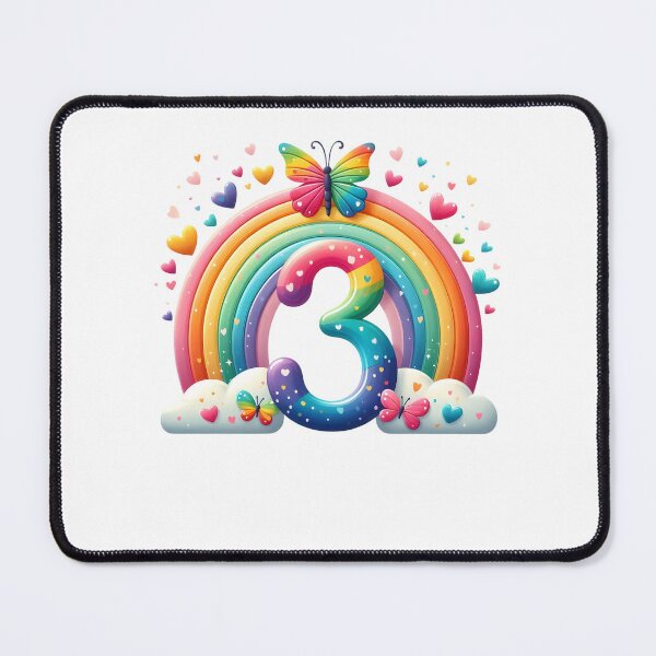 Item preview, 3rd Birthday Girl Rainbow Butterfly 3 Years Old Rainbow Third Birthday designed and sold by clothesy7.