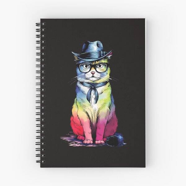 Item preview, Ombre Hipster Cat: Trendy and Unique Art for Cat Lovers designed and sold by elynne9.