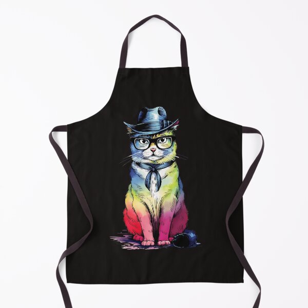 Item preview, Ombre Hipster Cat: Trendy and Unique Art for Cat Lovers designed and sold by elynne9.