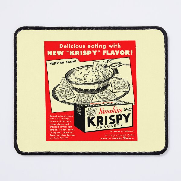 Item preview, KRISPY CRACKERS - advert designed and sold by ThrowbackAds.