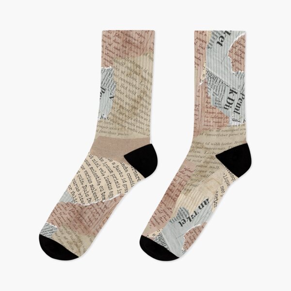 Item preview, Retro Reboot: Vintage Paper Collage in Earth Tones Pattern designed and sold by adriaquart.