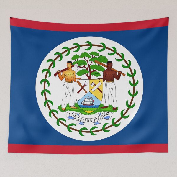Item preview, Belize Flag designed and sold by Candie-Shop.