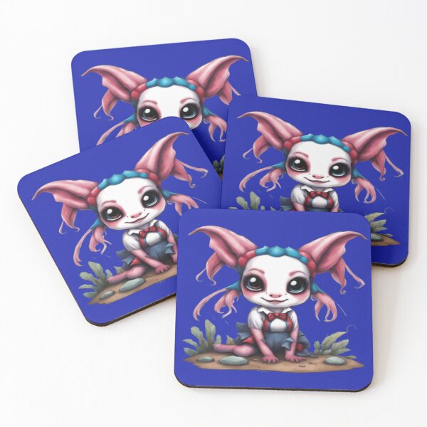 Item preview, Harley The Axolotl, Product Colour: Azure Blue designed and sold by Midnight Veil Designs.