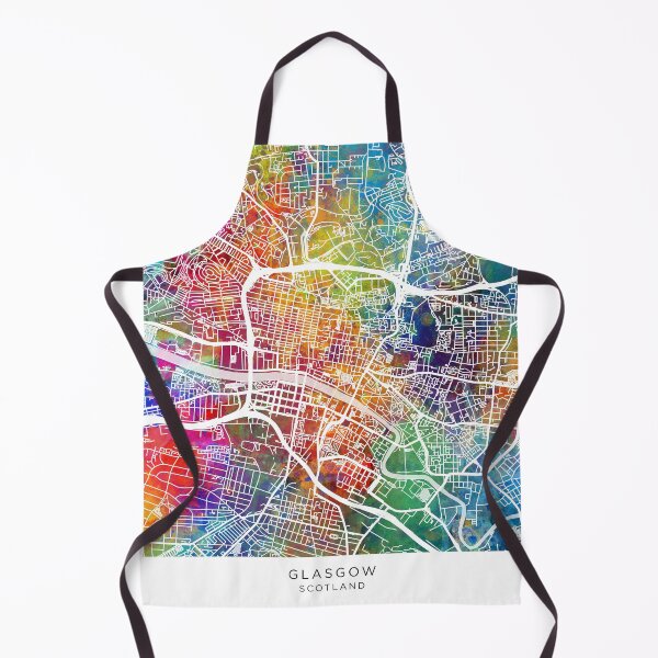 Item preview, Glasgow Street Map designed and sold by ArtPrints.