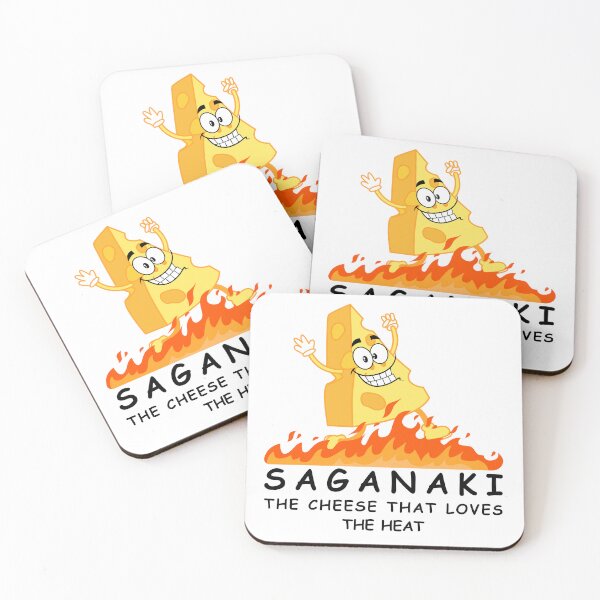 Item preview, Saganaki  - Greece greek food funny design  designed and sold by wholigans.