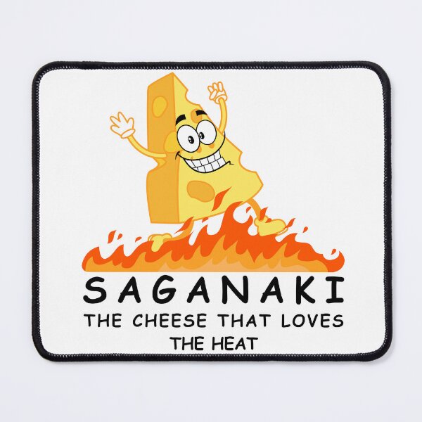 Item preview, Saganaki  - Greece greek food funny design  designed and sold by wholigans.