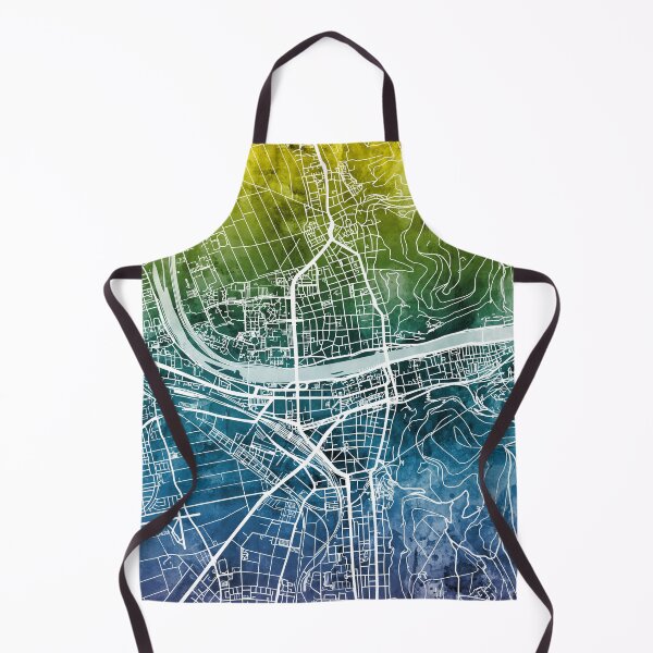 Item preview, Mapa de la ciudad de Heidelberg Alemania designed and sold by ArtPrints.