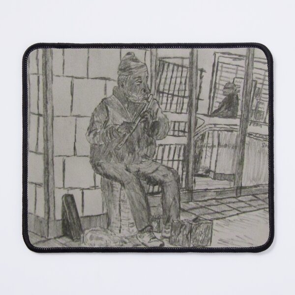 Item preview, The flute man of Suburban Station designed and sold by AnArtistAtWork.
