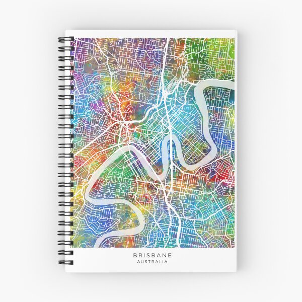 Item preview, Brisbane Australia City Map designed and sold by ArtPrints.