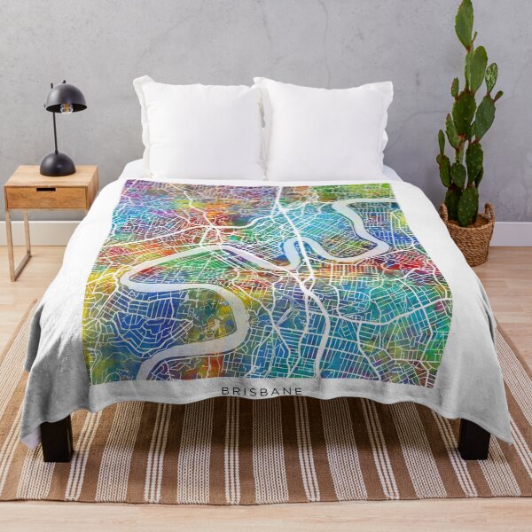 Item preview, Brisbane Australia City Map designed and sold by ArtPrints.