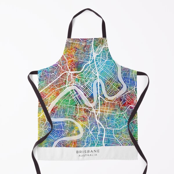 Item preview, Brisbane Australia City Map designed and sold by ArtPrints.