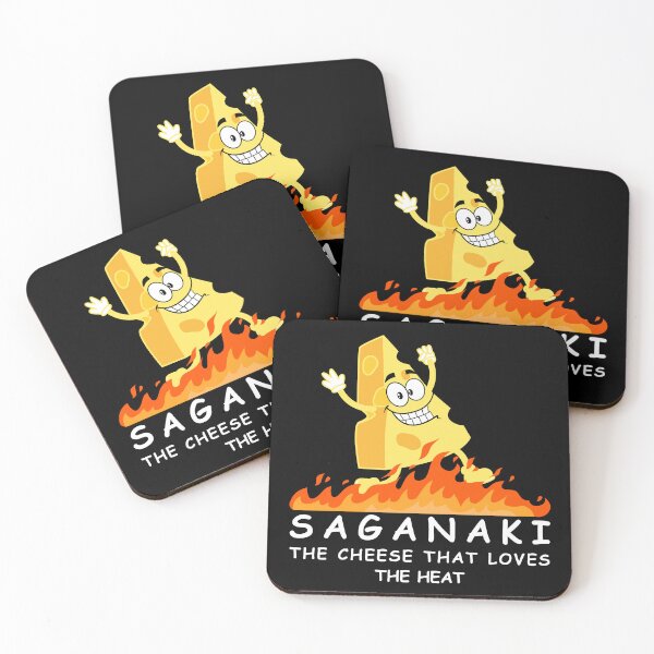 Item preview, Saganaki  - Greece greek food funny design  designed and sold by wholigans.