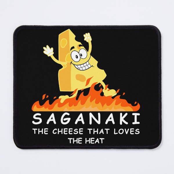 Item preview, Saganaki  - Greece greek food funny design  designed and sold by wholigans.
