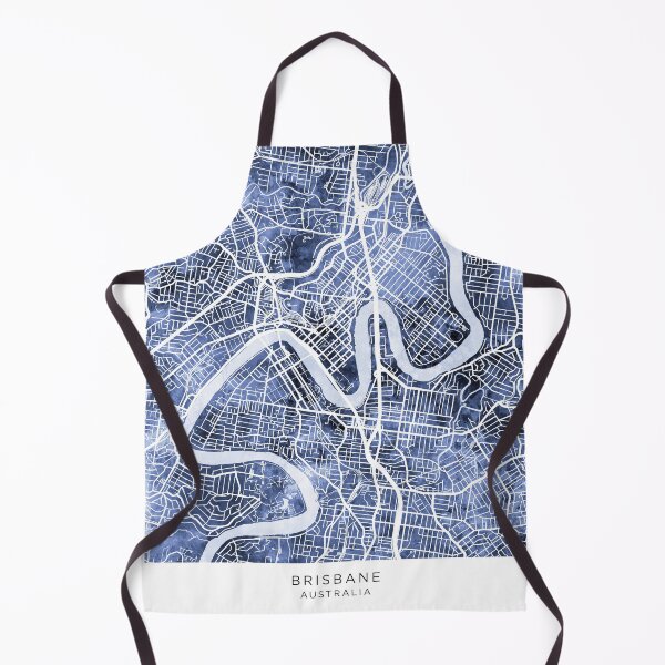 Item preview, Brisbane Australia City Map designed and sold by ArtPrints.