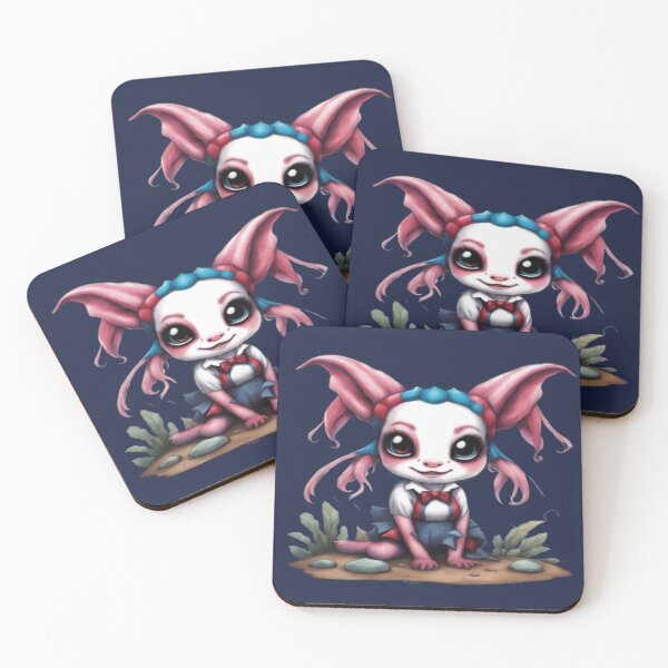 Item preview, Harley The Axolotl, Product Colour: Denim Blue designed and sold by Midnight Veil Designs.