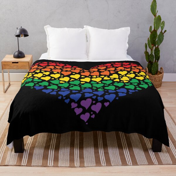Item preview, Rainbow heart made of smaller hearts, pride lgbtq designed and sold by NobizArtwerkz.