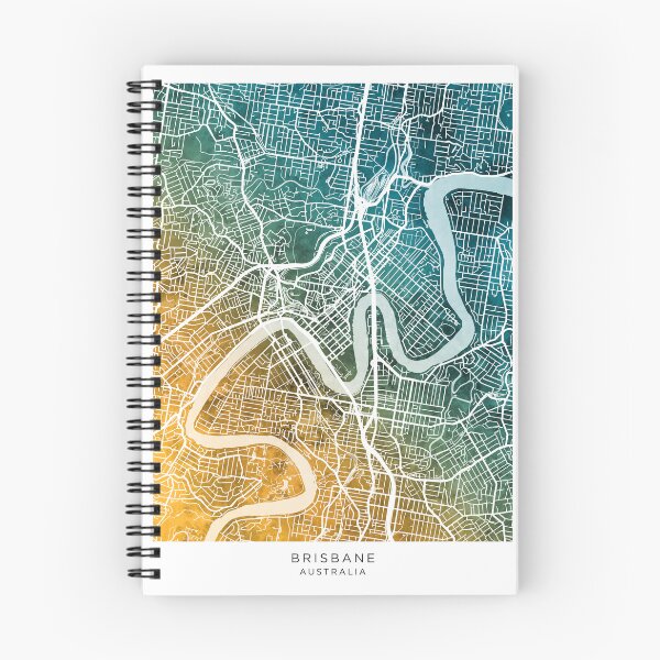 Item preview, Brisbane Australia City Map designed and sold by ArtPrints.