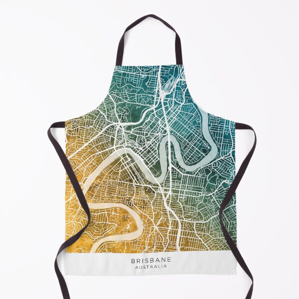 Item preview, Brisbane Australia City Map designed and sold by ArtPrints.