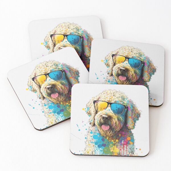 Item preview, Colorful Golden Doodle Dog Sunglasses designed and sold by MLArtifex.