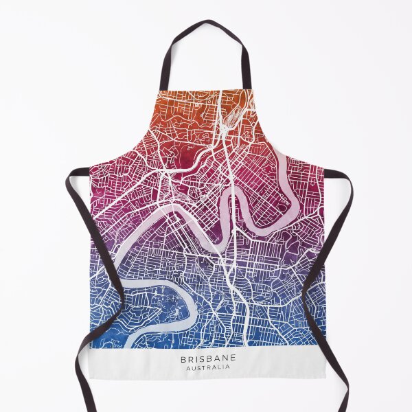 Item preview, Brisbane Australia City Map designed and sold by ArtPrints.