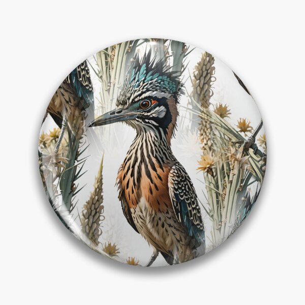 Item preview, Roadrunner Surrounded By Yucca flower New Mexico State Pattern 1 designed and sold by taiche.