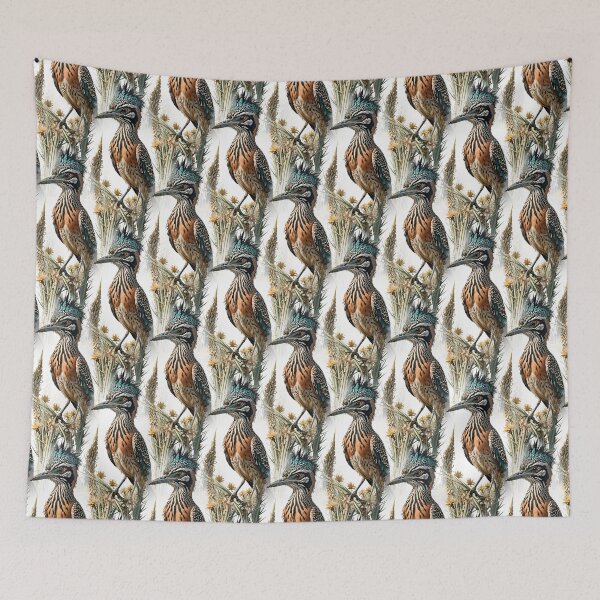 Item preview, Roadrunner Surrounded By Yucca flower New Mexico State Pattern 1 designed and sold by taiche.