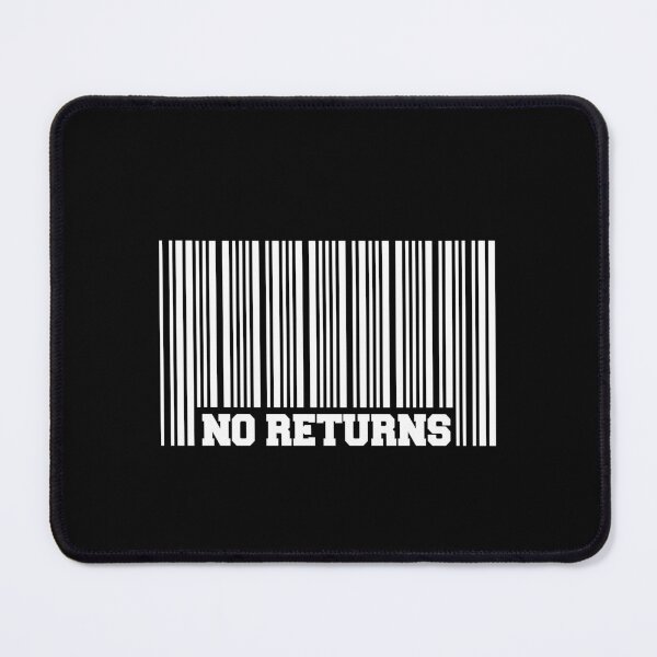 Item preview, No returns barcode scanner humour quirky playful joke funny design designed and sold by w1ckerman.