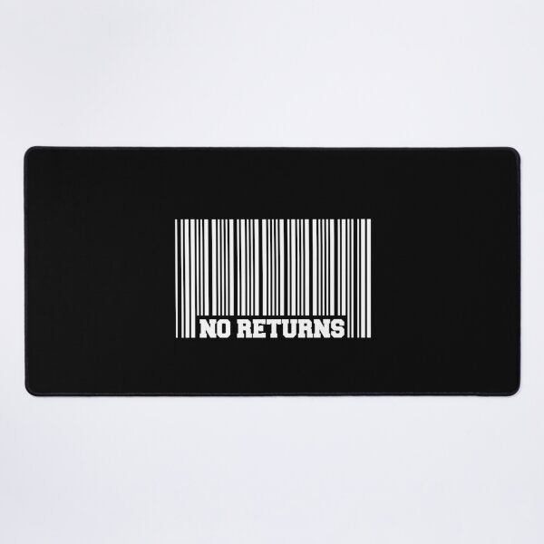 Item preview, No returns barcode scanner humour quirky playful joke funny design designed and sold by w1ckerman.
