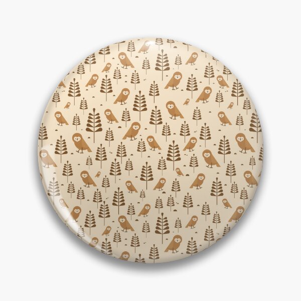 Item preview, Owl flower pattern neutral designed and sold by snowyowls.