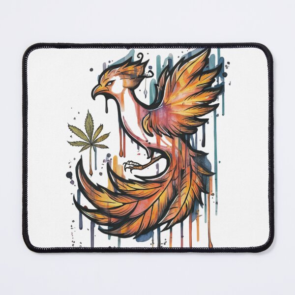 Item preview, phoenix and a cannabis plant designed and sold by 123ks.
